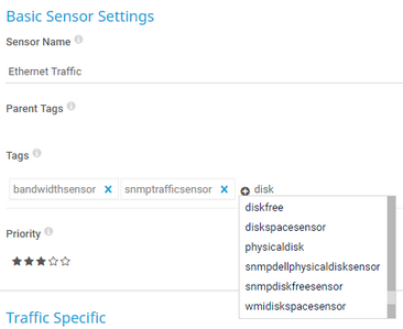 View and Edit Tags in Basic Sensor Settings 